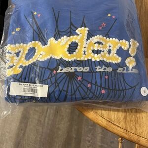 Blue Spider Graphic Hoodie